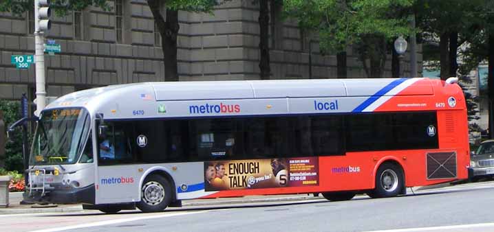 WMATA Metrobus New Flyer DE42LFA 6470